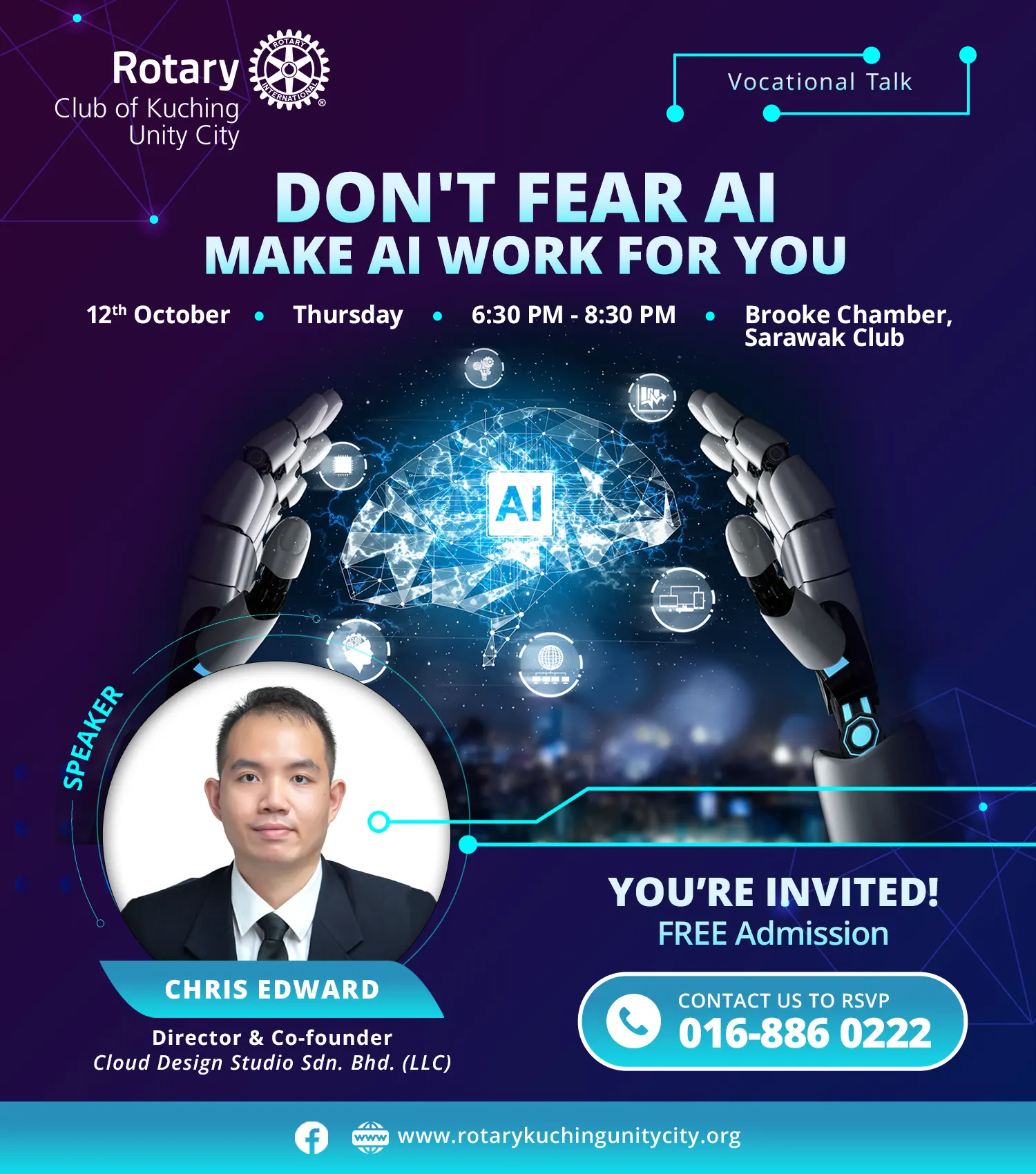 Don't Fear AI, Make AI Work For You | Rotary Club Of Kuching Unity City